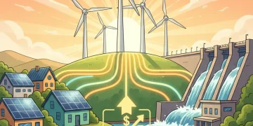 Diverse renewable energy sources illustrating high-return investment potential for 2026.